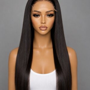5x5 Natural Straight Glueless Wig